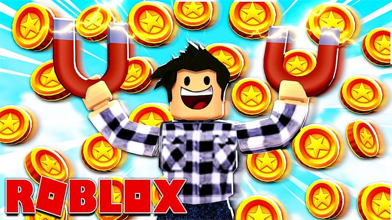 roblox磁铁传奇模拟器超能磁铁来袭变成金币大富翁小格解说
