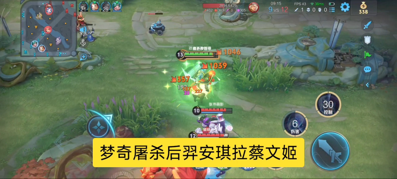 梦奇屠杀后羿安琪拉蔡文姬，是时候表演真正的技术了！