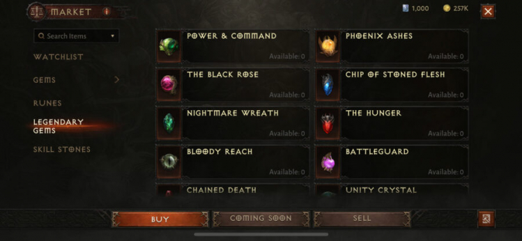 【系统介绍】暗黑不朽市场系统介绍