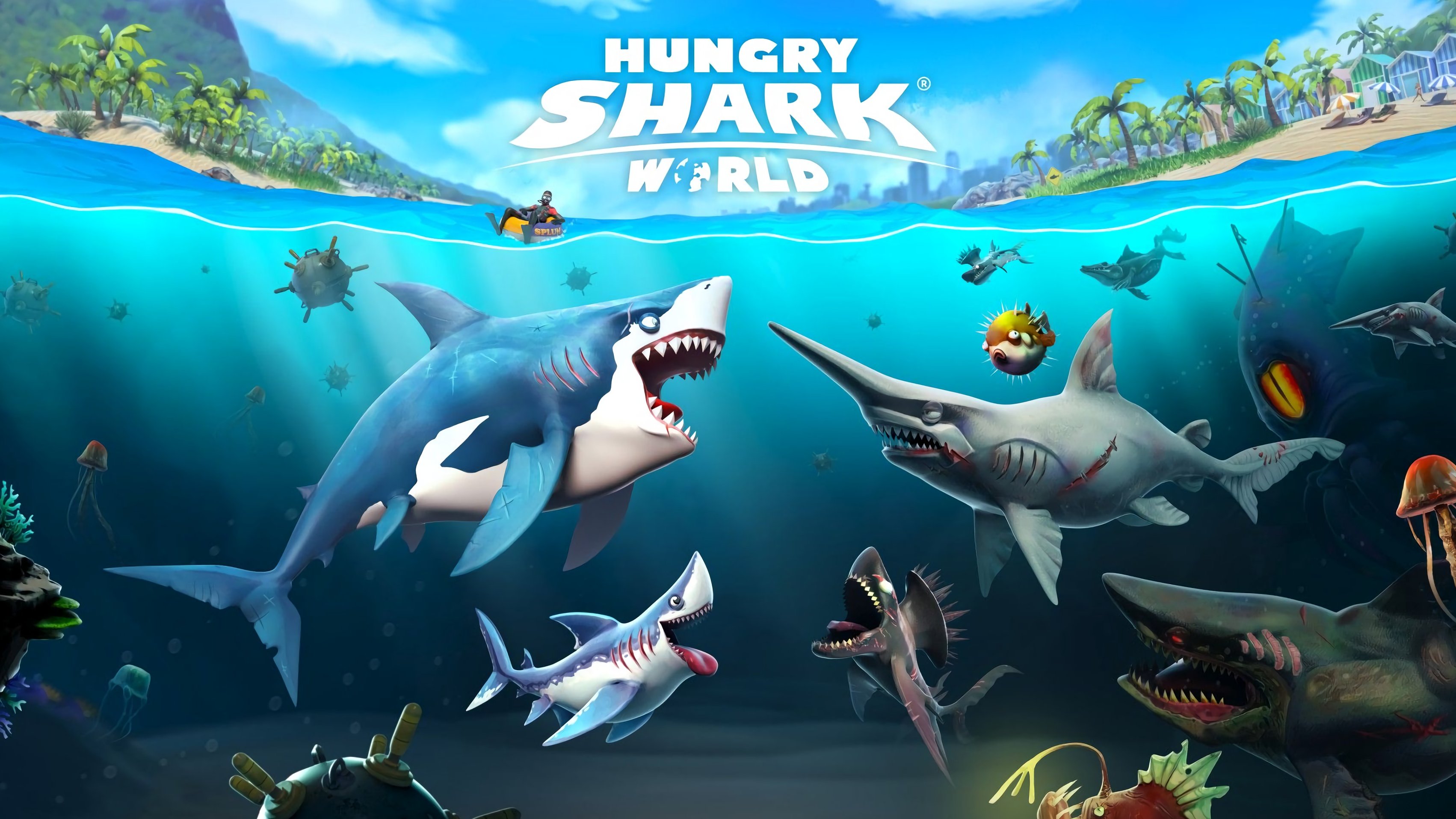 《饥饿鲨：世界》：从小鱼到海洋霸主，挑战生存与进化的惊险冒险！