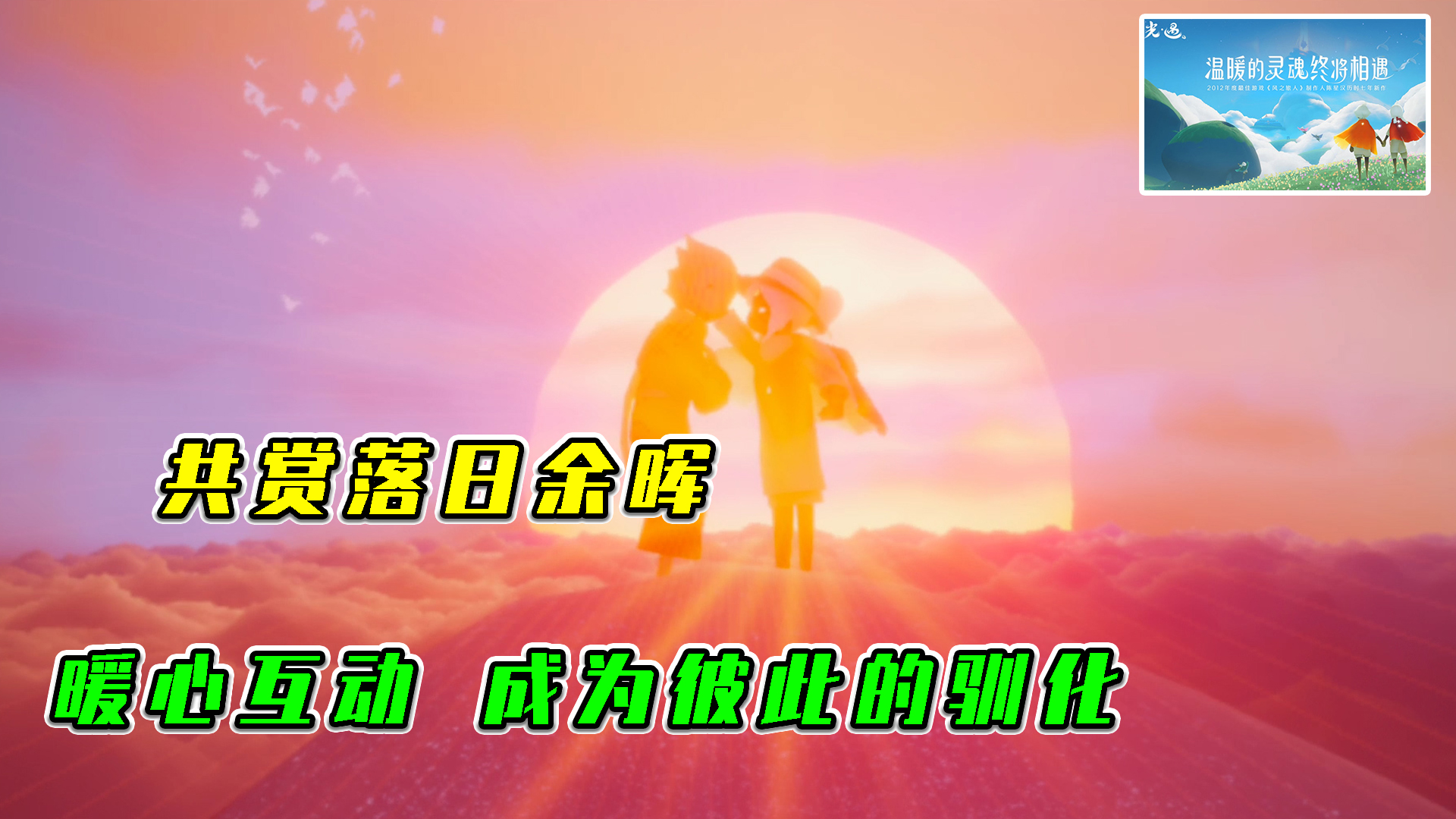 光遇：共赏落日余晖，暖心互动，成为彼此的驯化