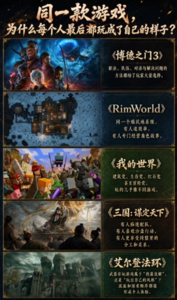 同一款游戏，为什么每个人最后都玩成了自己的样子？