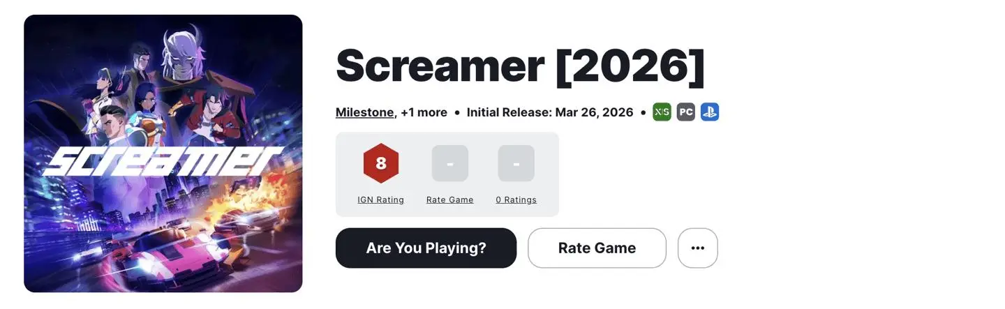 Steam国区298元起，赛博朋克风赛车游戏《Screamer》发售 