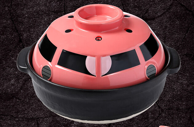 《高达》主题夏亚专用魔蟹头部造型砂锅公开 美观别致实用