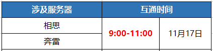 《蜀门》手游11月17日数据互通公告