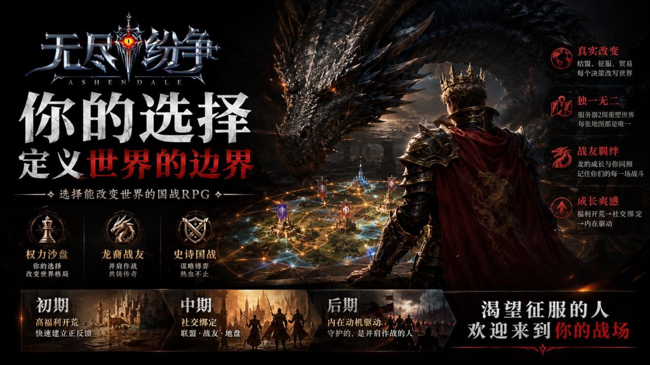 你的选择，定义世界的边界！《无尽纷争》邀你5月共赴史诗国战