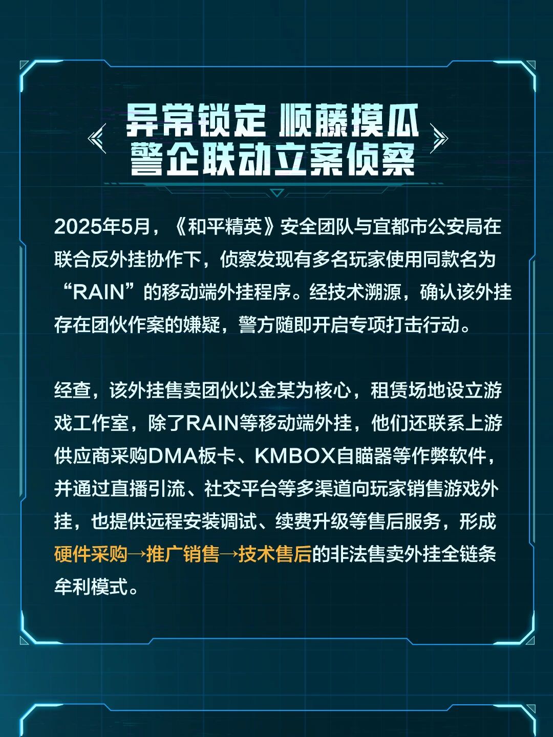 抓捕15人！和平精英外挂团伙覆灭记