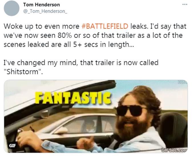 国外网友泄露战地6预告，竟被质疑：免费为EA打广告？