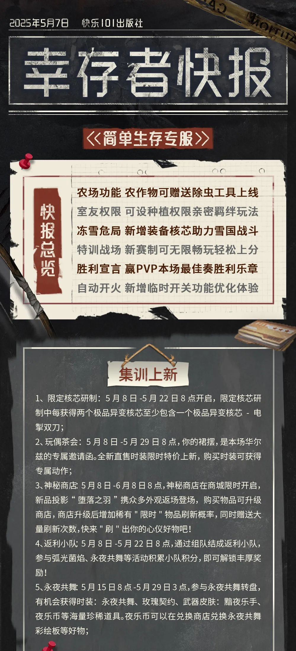共创特别季5月7日更新公告