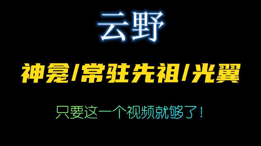 光·遇：8处云野神龛、8位常驻先祖、21个光之翼，萌新只要一个视频