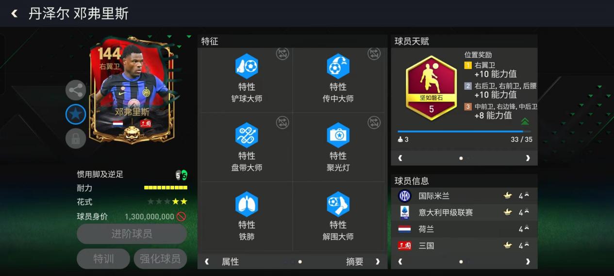 坚如磐石翼卫球员推荐——邓弗里斯