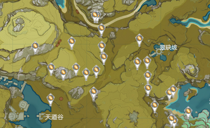 原神石珀地图图片