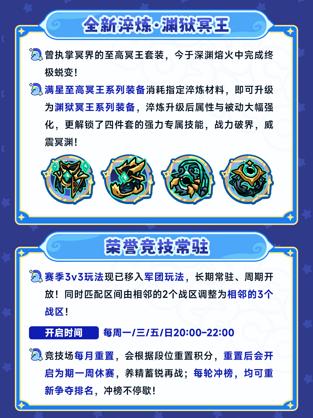 更新公告丨荣耀竞技常驻军团战场，多款新外观等你赢！