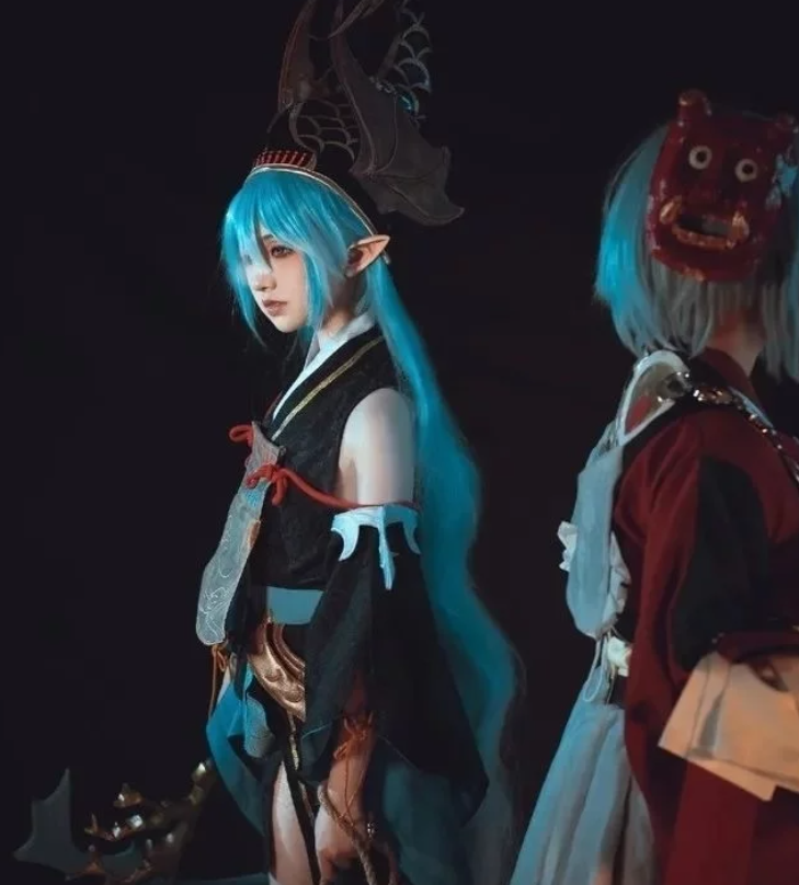 cos：阴阳师金鱼姬双子cos正片