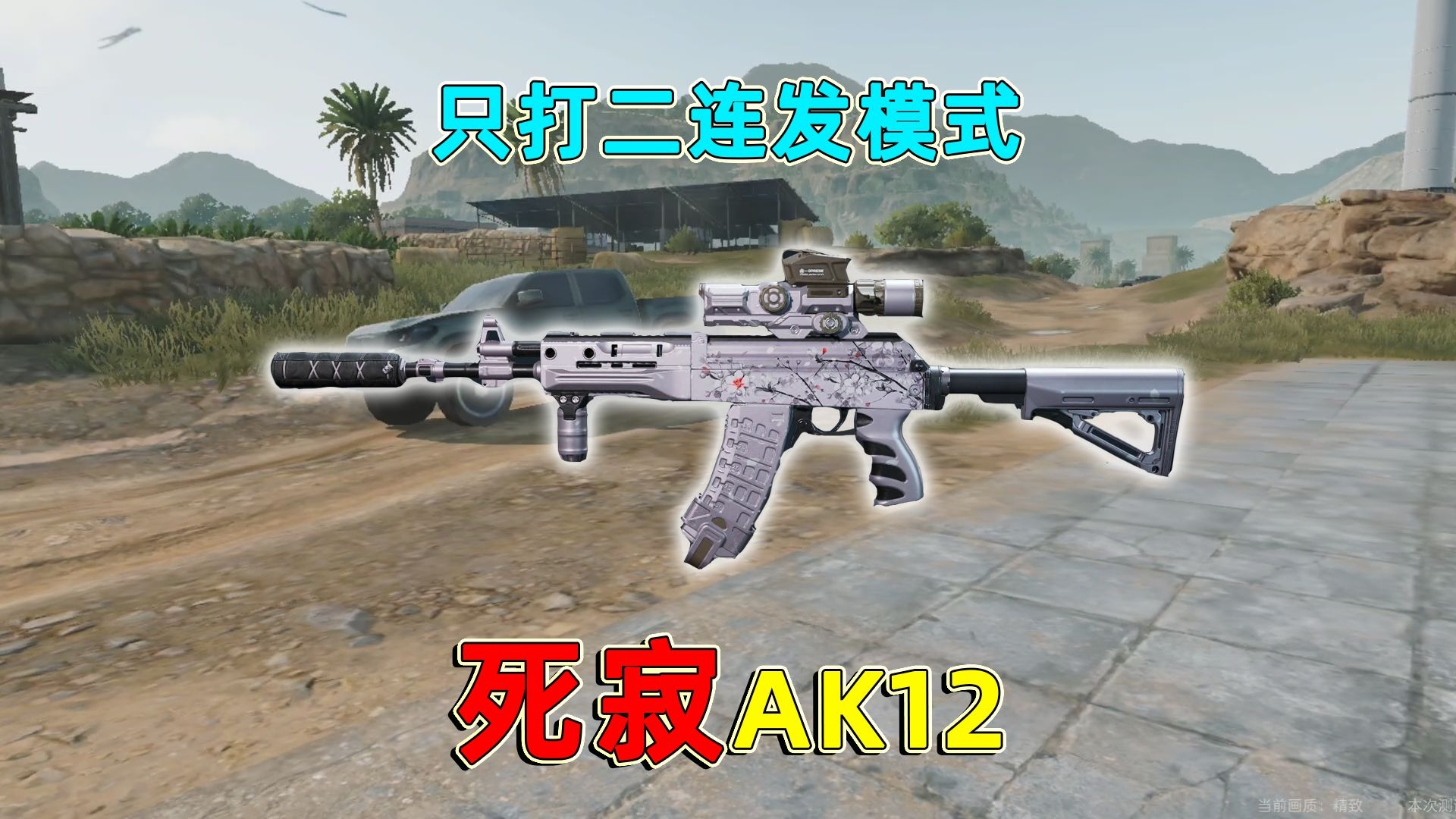 死寂AK12对枪二连发突脸全自动，全绿配件配死寂枪口有没有说法