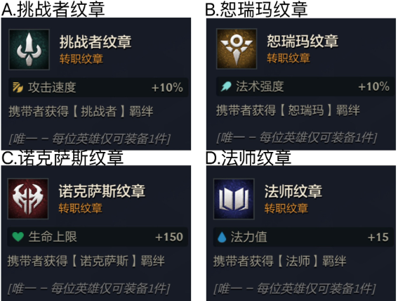 【已开奖】你最喜欢哪个转职纹章？