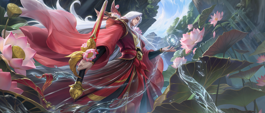 新限定皮肤情报 l 赤鳞惊菡，水佩风裳!