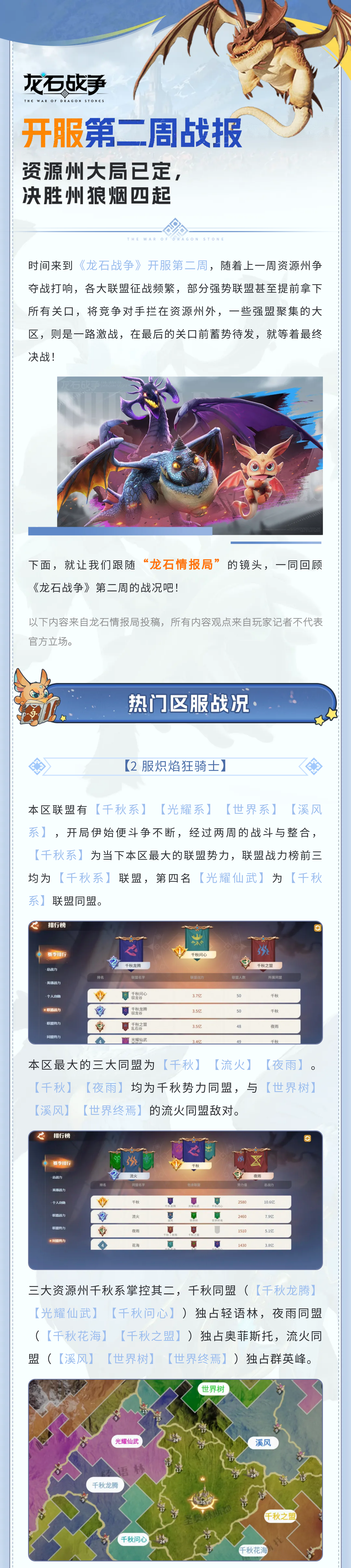 龙石前线丨最终决战即将打响，各大联盟蓄势待发