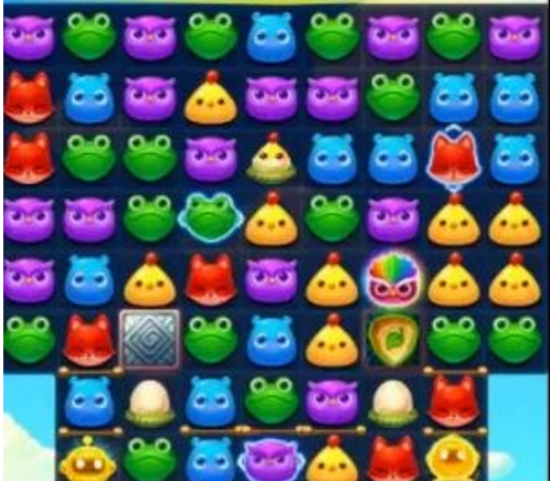 开心消消乐1099关三星收集小黄鸡图解