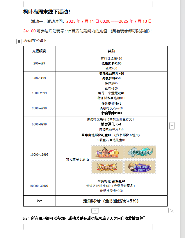 枫叶岛周末线下活动