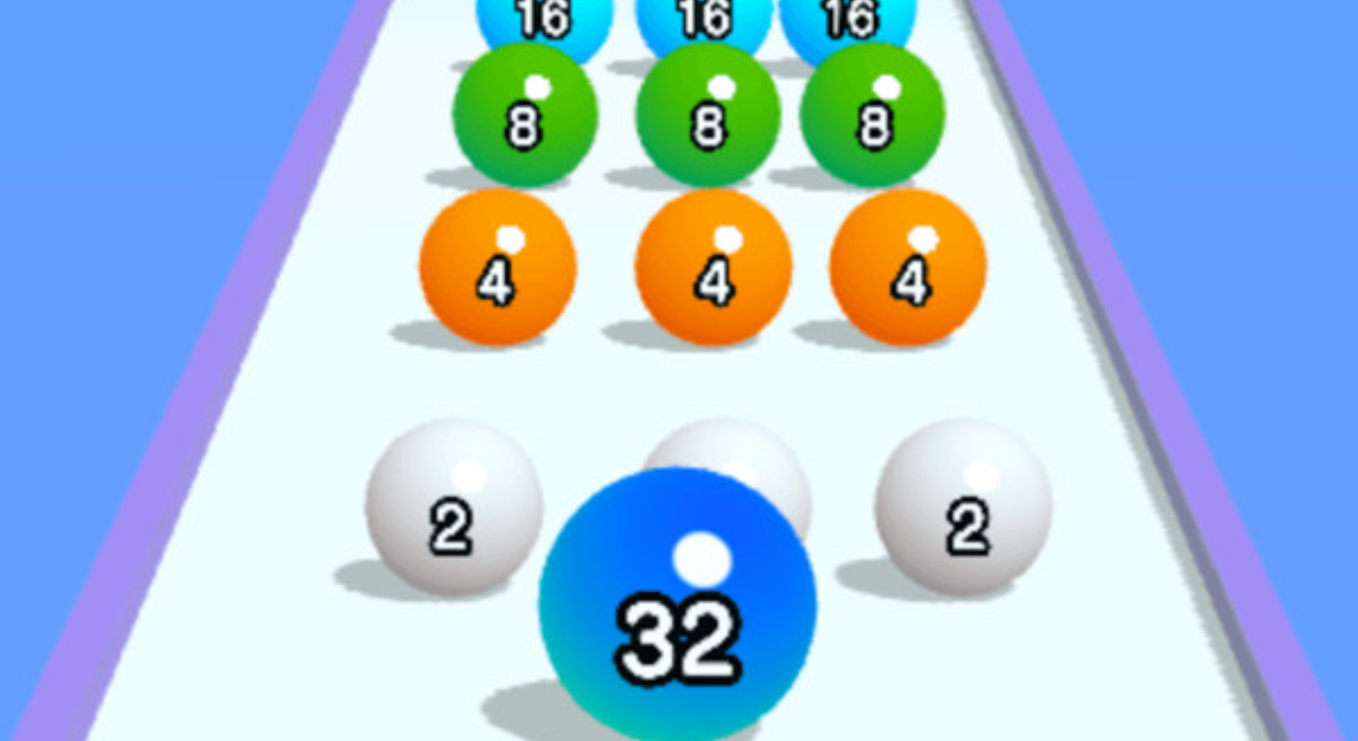 彩色躲避球球3D：数字魔法，越滚越强！