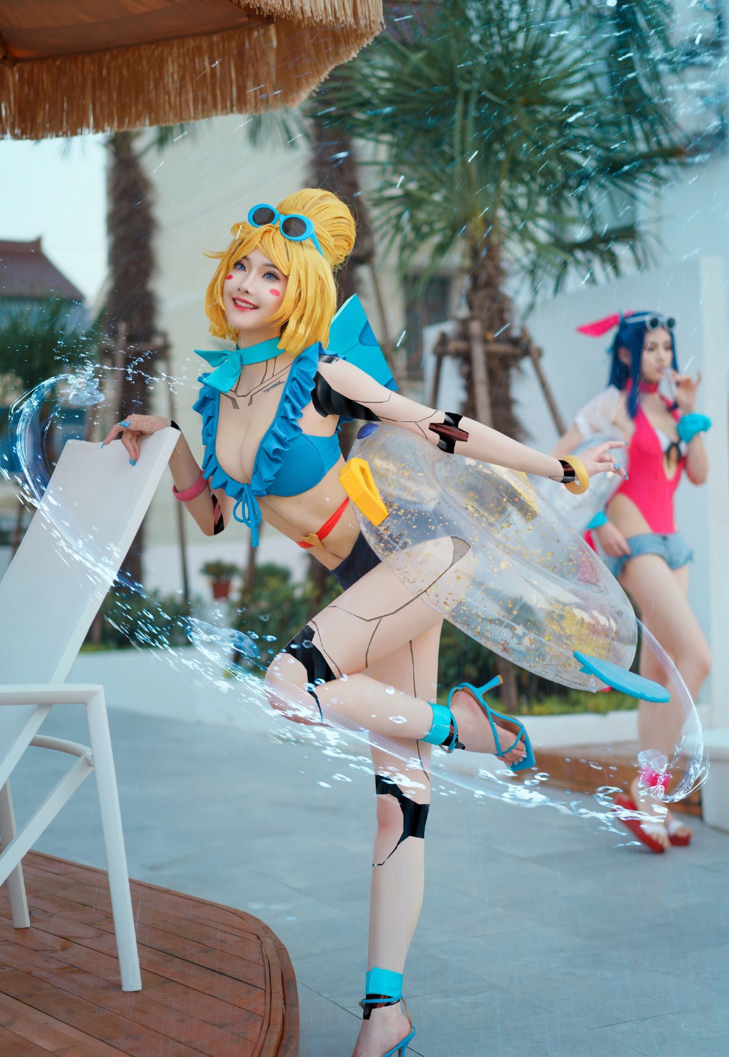 《英雄联盟》 今日份甜蜜的奥莉安娜cosplay，可以甜到你心都融化