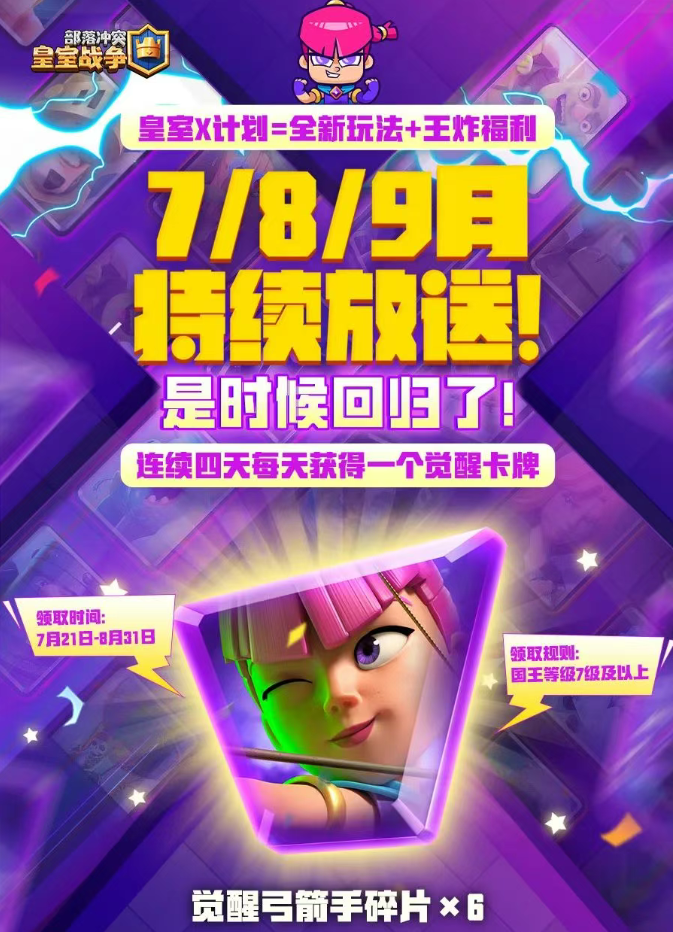 今日解锁觉醒弓箭手碎片*6，弓小妹本妹登场！