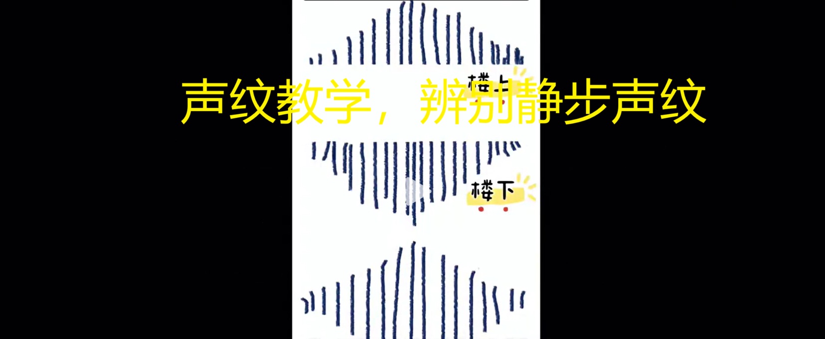 声纹教学，辨别静步声纹
