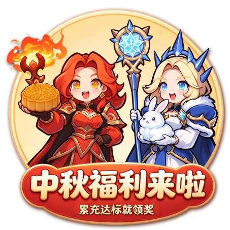 中秋限时累充活动开启｜丰厚豪礼等你来领（内含免费口令礼包！）
