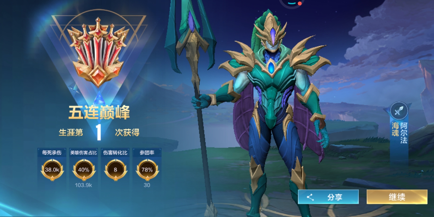 成功拿到MVP，战区之光超越了99·9%的玩家。
