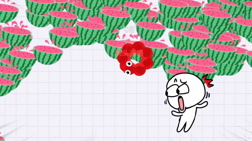 贪吃蛇大作战：运气太好了吧，开局遇到一堆西瓜仙丹！