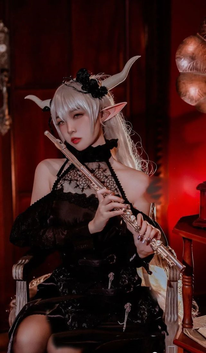 cos：明日方舟闪灵cos正片＠二佐