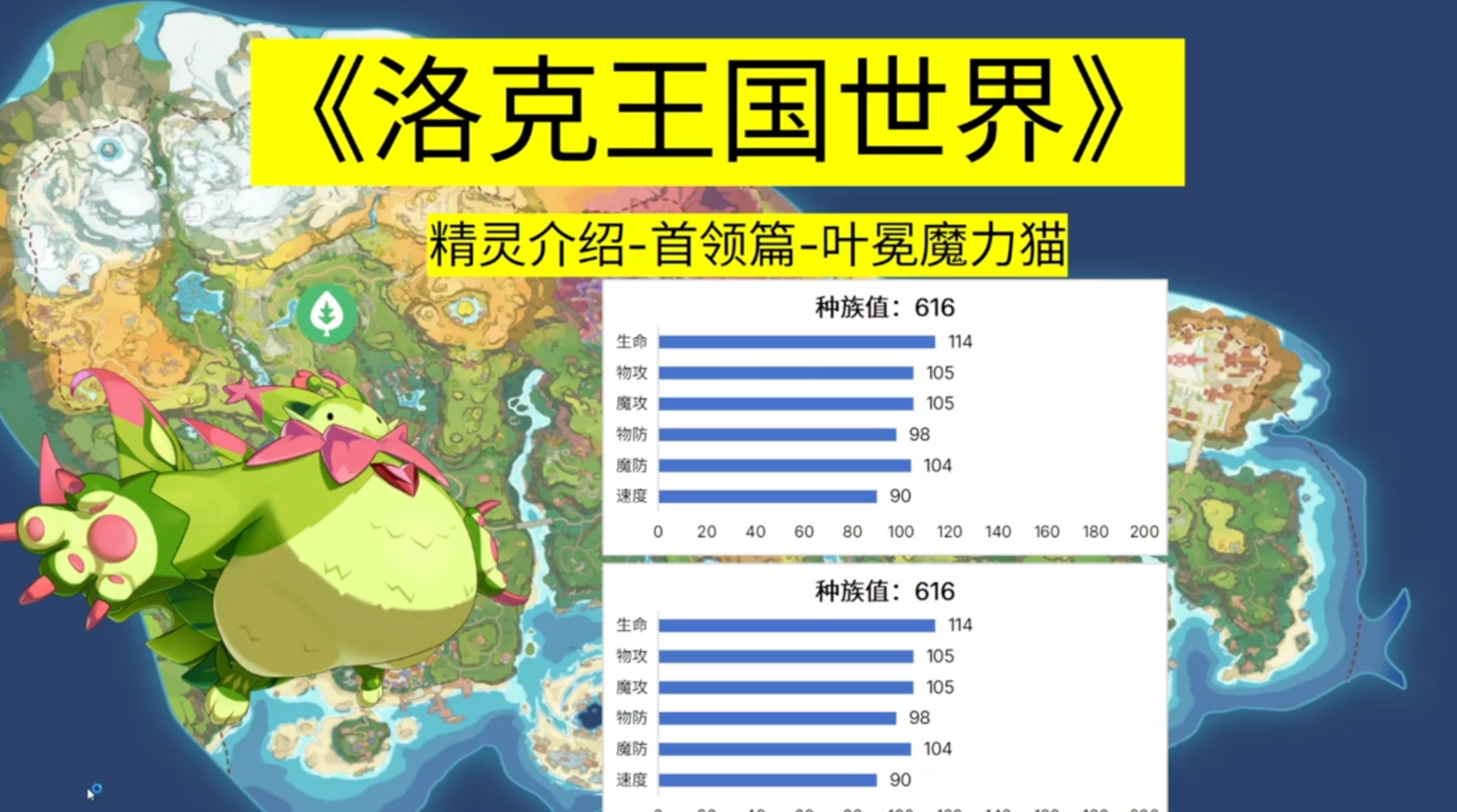 《洛克王国世界》首领化介绍0002叶冕魔力猫