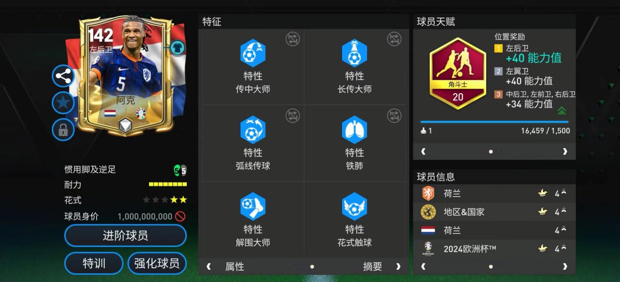 欧洲杯甄选球员测评——阿克 下