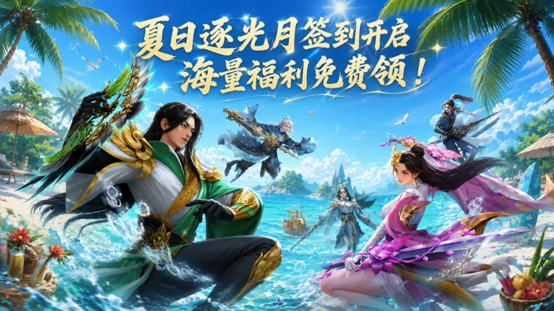 活动预告丨七月精彩不停！月签到上线，夏日狂欢正式开启