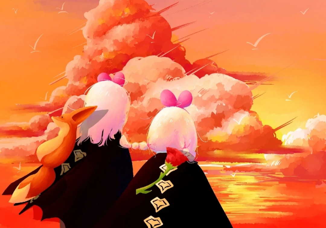 光遇美图漆黑的世界我寻着光遇到了你