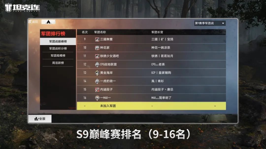 第9赛季军团战总结新鲜出炉！