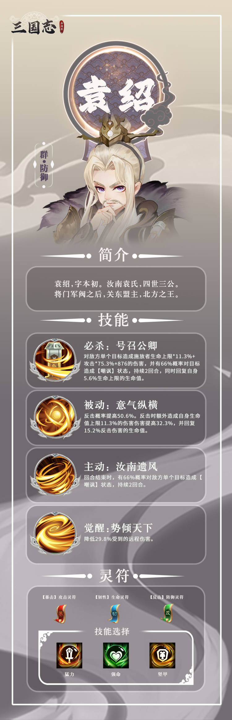 【武将图鉴】四世三公——袁绍