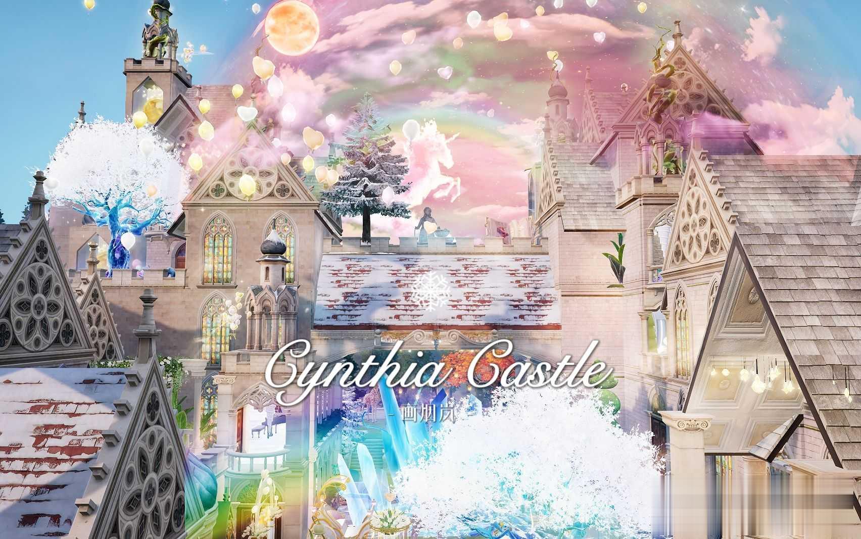 【明日之后】双人大地基冰河城堡《Cynthia Castle》外观图