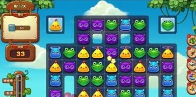 开心消消乐112关过关攻略，小冰块真心调皮