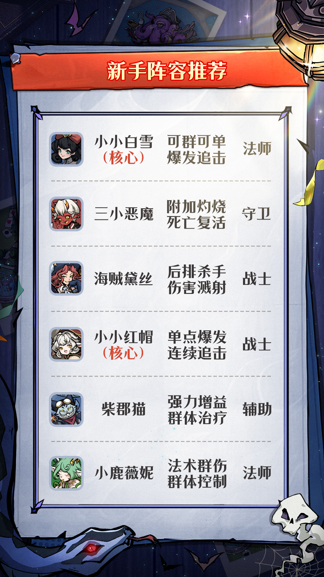 「幻灵新手指南」——新手阵容推荐