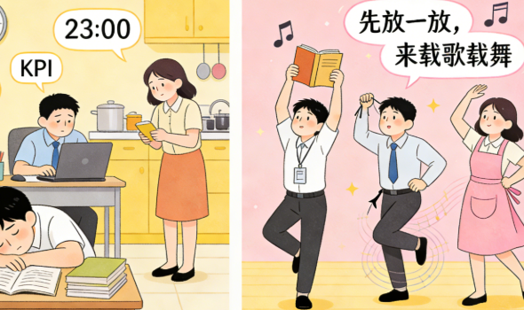 别攥着烦恼不放 不如先放一放载歌载舞