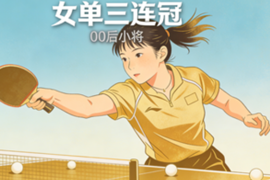 女单三连冠 这位00后小将太惊艳