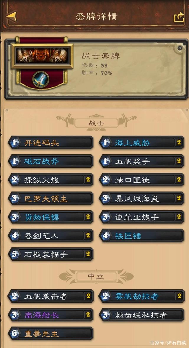炉石传说：最靠谱的两套卡组，新版本到来之前，抓紧时间上传说