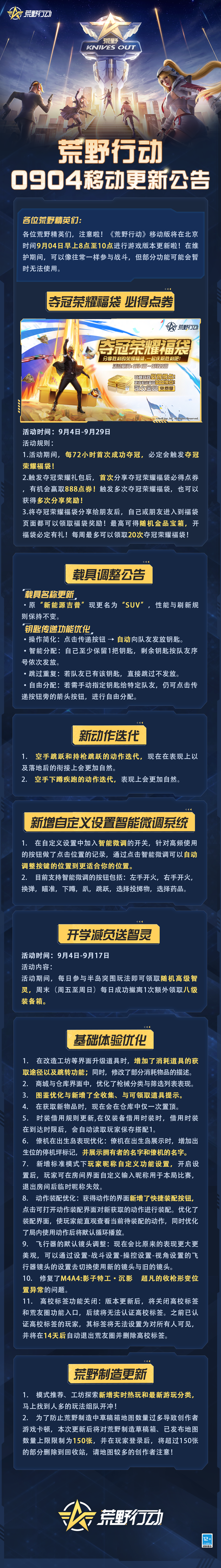 分享夺冠荣耀福袋必得点券！【移动端更新公告】