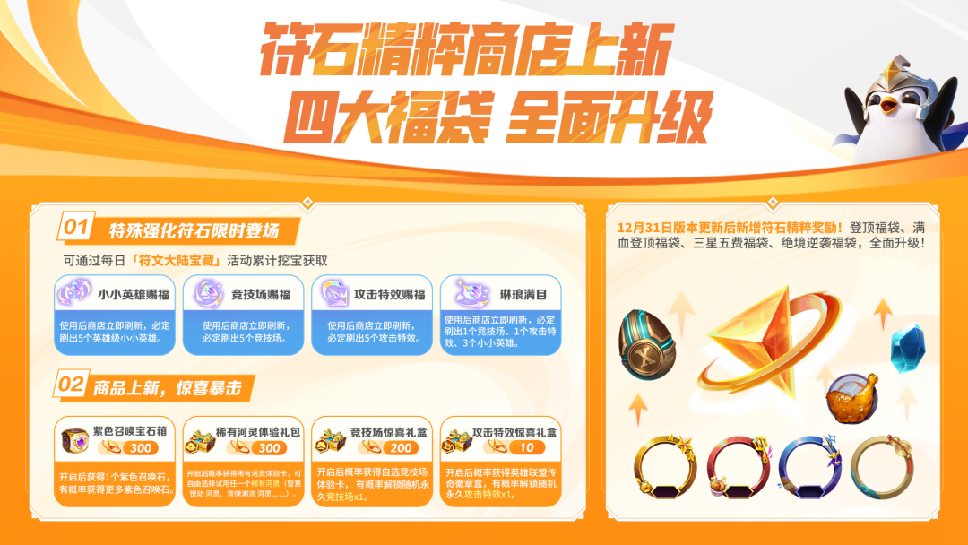 「小飞吉的试炼」周赛荣誉即将开启！符石精粹商店全新升级！