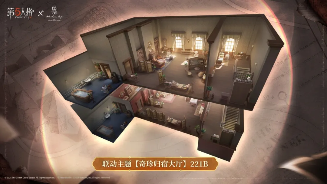 【第五人格×福尔摩斯Sherlock Holmes】 联动主题「奇珍归宿大厅」221B即将同步上架商