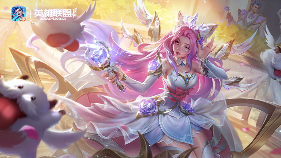 【手游首发皮肤 水晶玫瑰 萨勒芬妮 技能展示】