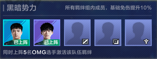 战队羁绊加成的影响