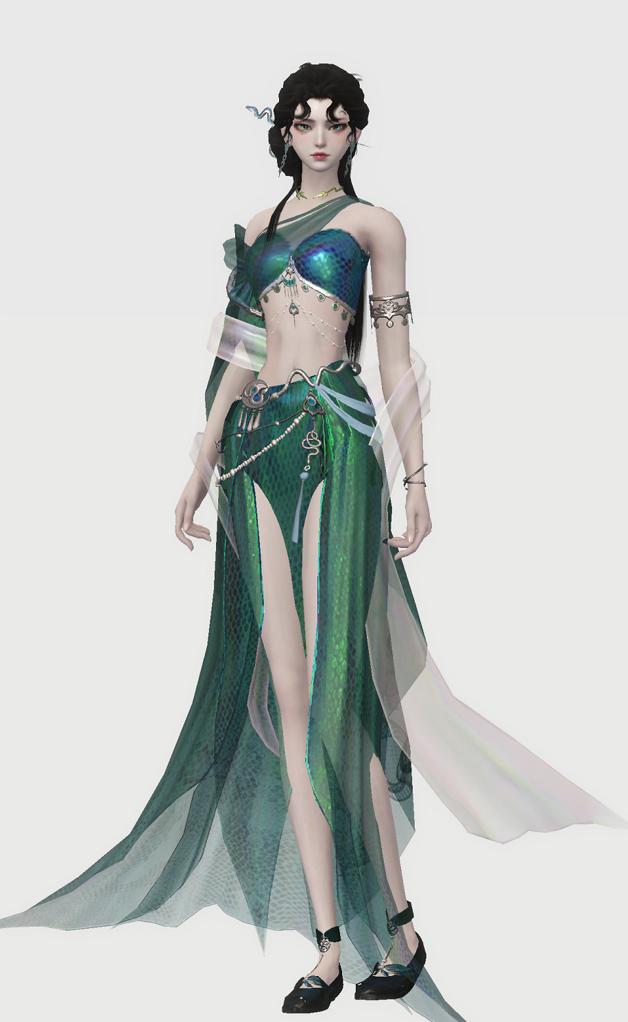 【咪姐爆爆】白衣胜雪，佛法威严！白蛇传主题挖宝「惊蛰烟雨」时装展示！